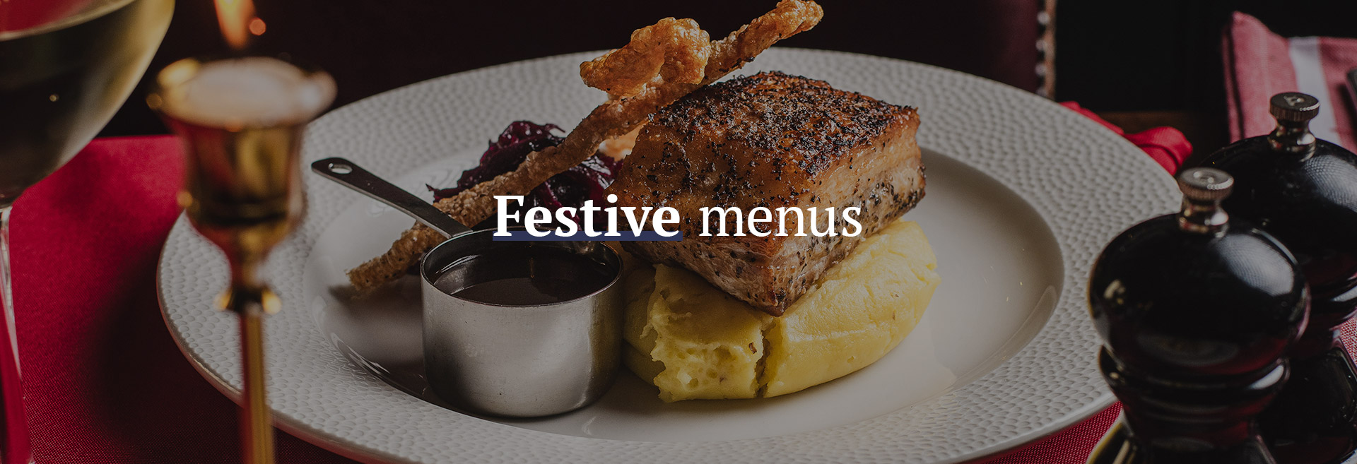 Christmas menu at The Southwark Tavern