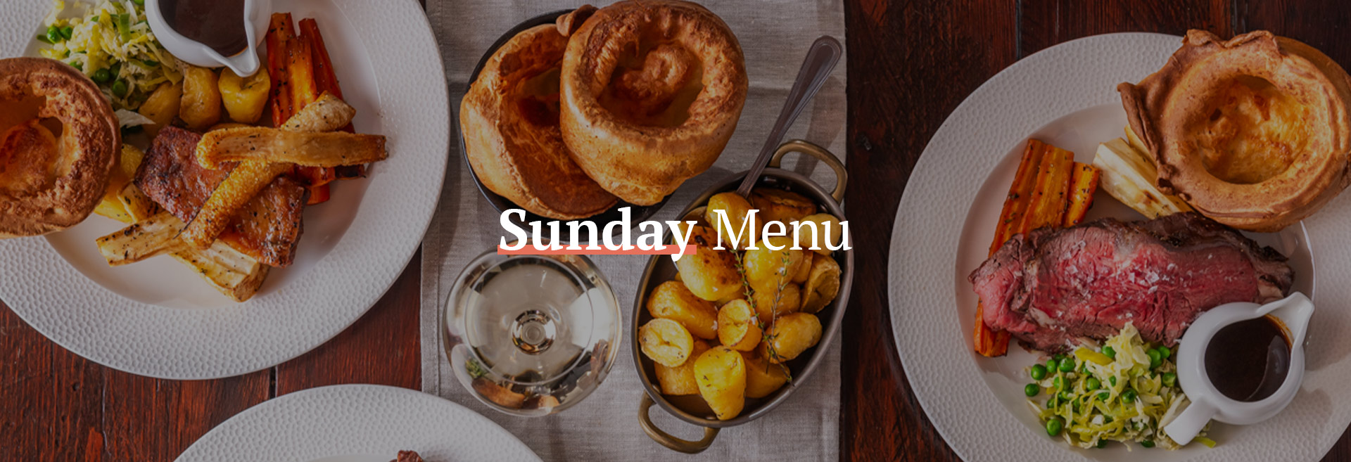 Sunday Menu at The Southwark Tavern